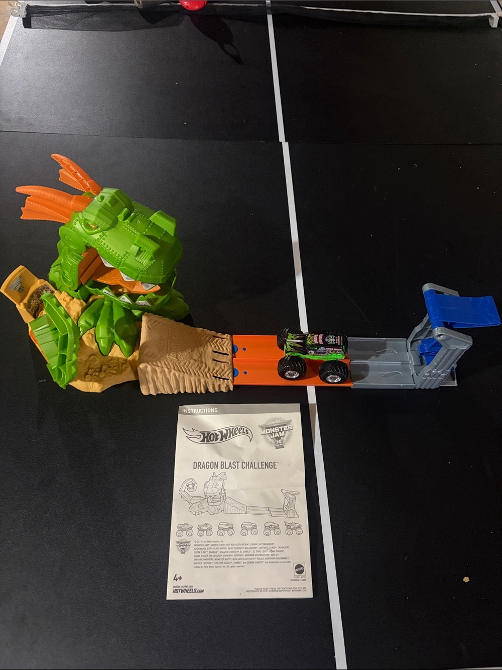 Hot Wheels Dragon Blast Challenge Playset - Green/Orange